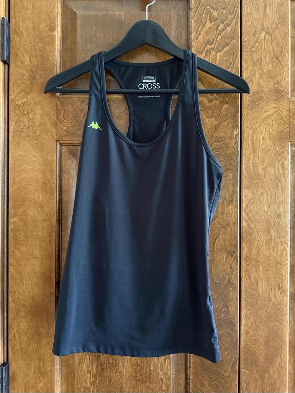 Kappa Black Racerback Athletic Tank Top - Women's Size Medium